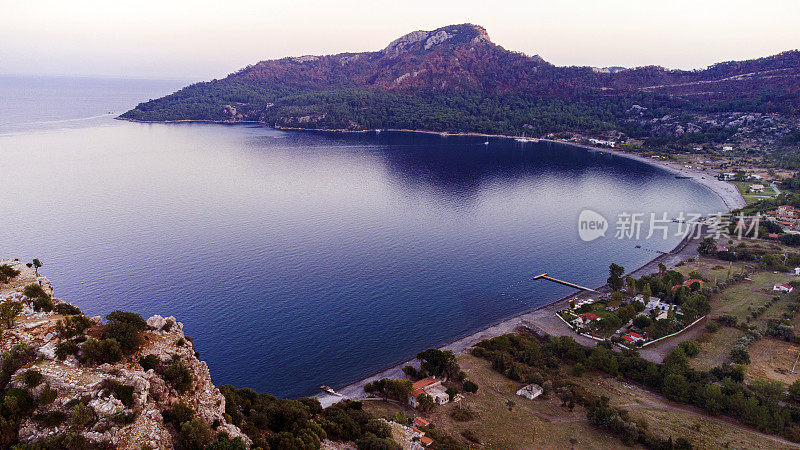 Mugla Marmaris Turunc美丽的鸟瞰图